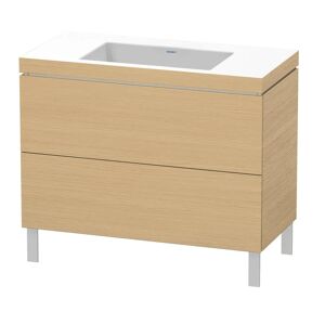 Duravit L-Cube Möbelwaschtisch c-bonded bodenstehend mit 2 Auszügen, ohne Hahnloch 100 x 69,8 cm