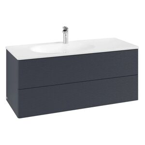 Villeroy & Boch Antao Waschbeckenunterschrank, 118,8 x 50,4 cm, 2 Auszüge, Fronten mit Struktur