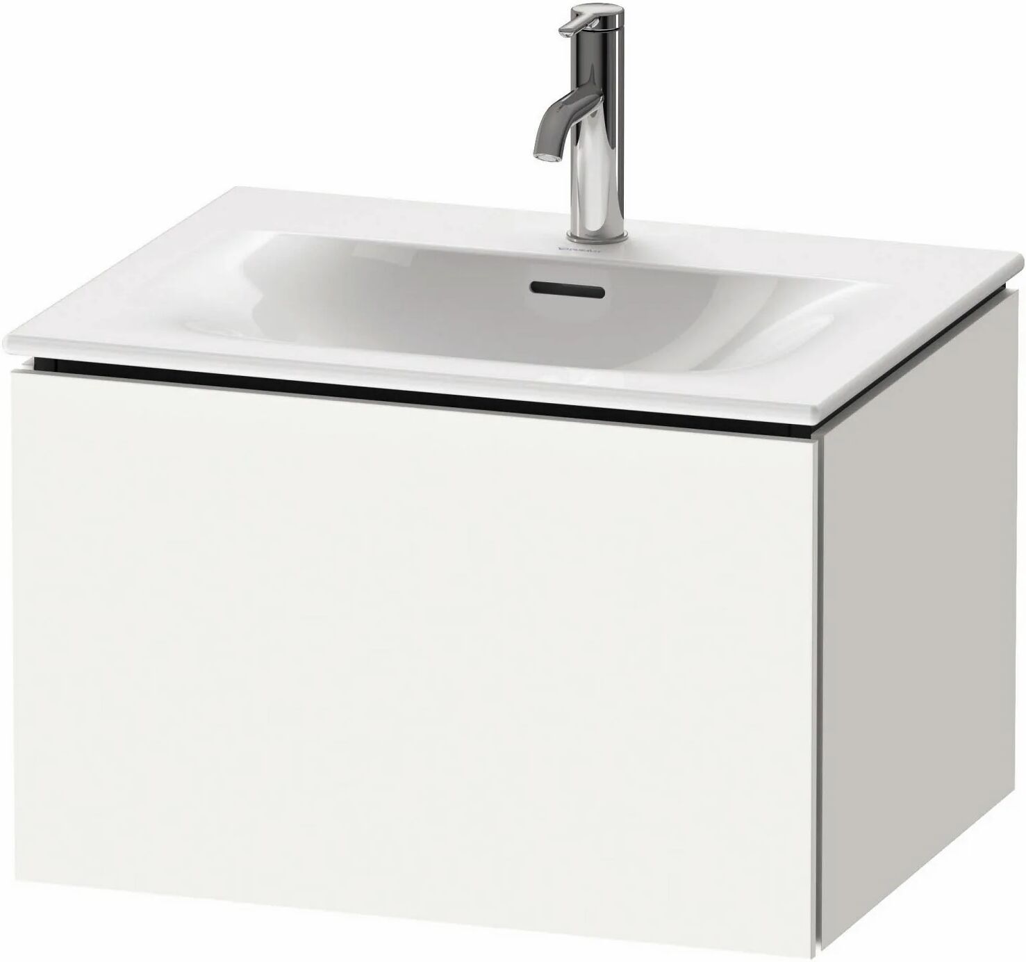 Duravit L-Cube Waschtischunterbau wandhängend 62 x 40 cm, 1 Auszug   weiß matt (dekor) LC613501818