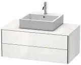 Duravit XSquare Waschtischunterbau für Konsole wandhängend 100 cm, mit 2 Schubladen   weiß hochglanz (lack) XS491108585