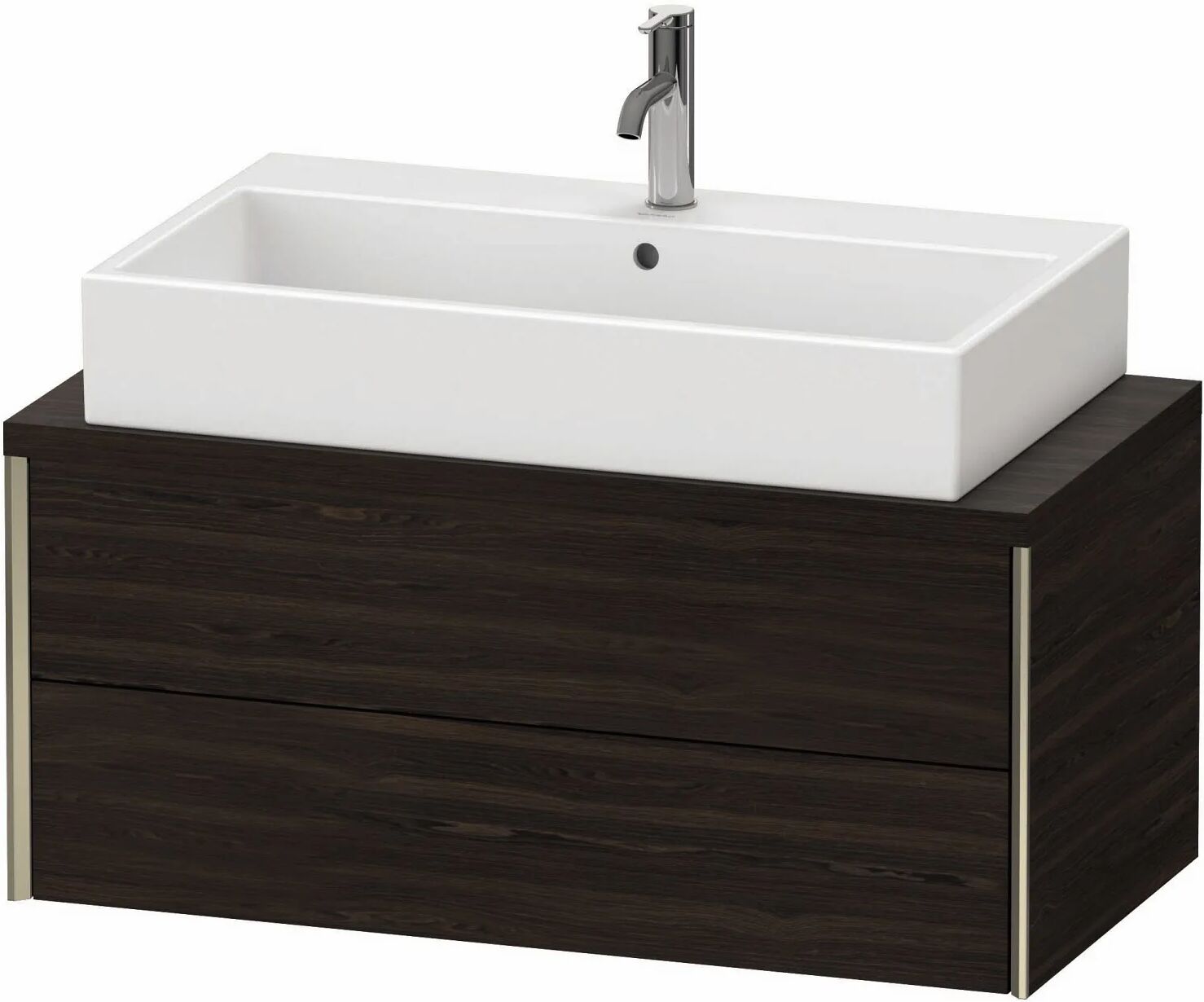 Duravit XViu Waschtischunterbau für Konsole Compact 90 x 40 cm, mit 2 Schubkästen   nussbaum gebürstet (echtholzfurnier) XV59080B169