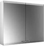 Emco asis evo Lichtspiegelschrank Aufputzmodell 80 x 70 cm evo B: 80 T: 16,1 H: 70 cm aluminium 939708004