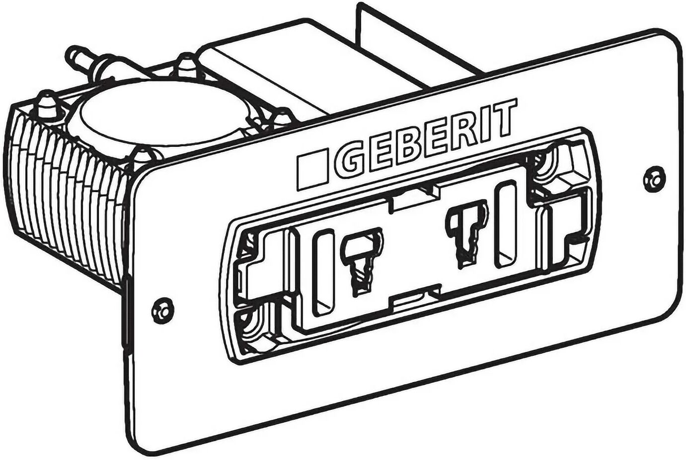 Geberit Fertigbauset zur Fernbetätigung Fertigbauset zur Fernbetätigung   242.956.00.1