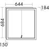 burgbad SYS 30 Spiegelschrank mit umlaufender LED-Beleuchtung 60 x 68 cm, Schweizer Ausführung