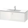 Duravit Brioso Waschtischunterbau wandhängend 122 cm, mit 1 Auszug, Griff Korpusfarbe