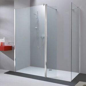 HÜPPE 501 Design pure Walk-In Seitenwand mit beweglichem Segment 80 x 200 cm, Glas ohne Anti-Plaque