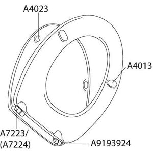 Pressalit Puffer A4023 oval für Deckel