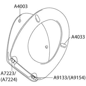 Pressalit Puffer A4033 oval für Sitzring