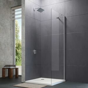 HÜPPE 501 Design pure 4-Eck Seitenwand kurz für Schwingtür 90 x 165 cm, Glas mit Anti-Plaque