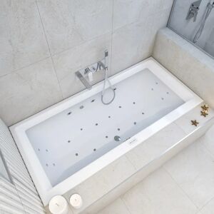 Steinkamp Life Rechteck-Badewanne mit Whirlsystem 180 x 80 cm, inkl. Viega Multiplex M5