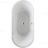 Duravit Starck Oval-Badewanne 180 x 80 cm freistehend mit Schürze und Gestell