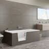 Steinkamp easy entry Badewanne 170 x 75 cm mit Glastür links und Styrodurverkleidung