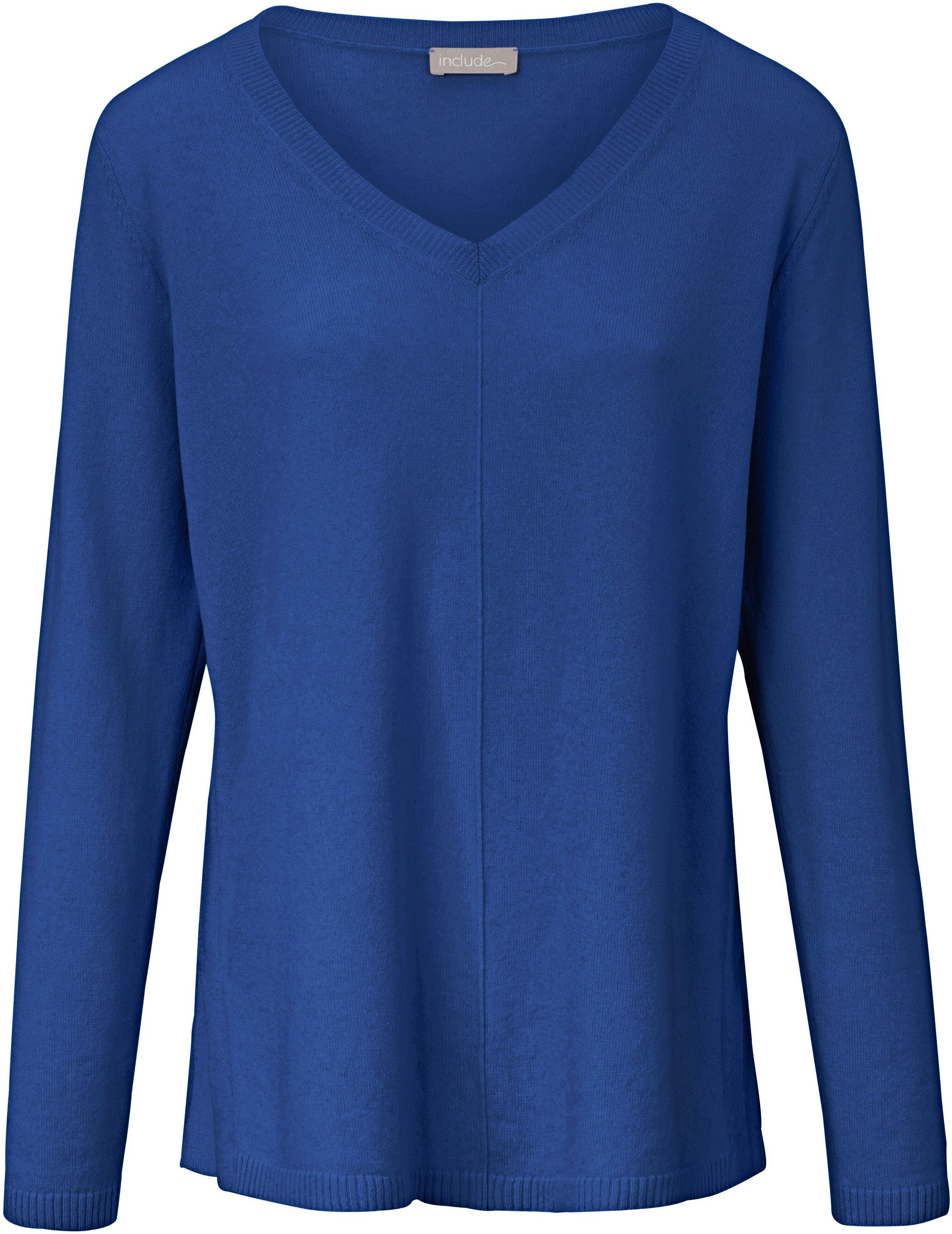 include V-Pullover aus 100% Premium-Kaschmir include blau Damen 40