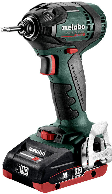 Metabo 602396800 SSD 18 LTX 200 BL Akku Schlagschrauber 18 Volt 4.0 Ah Li-ion