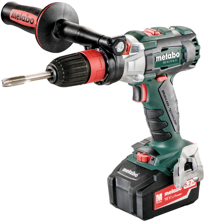 Metabo 603828500 GB 18 LTX BL Q I Akku Gewindebohrer 18 Volt 5.2 Ah Li-ion