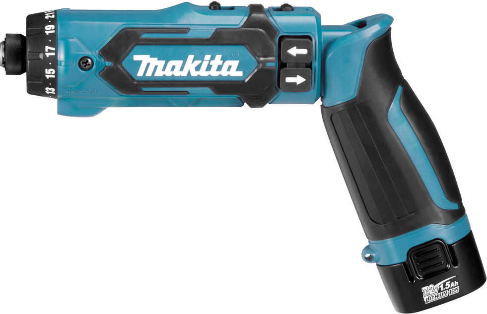 Makita DF012DSE Akku-Stabbohrschrauber 7.2 Volt 1.5 Ah Li-ion