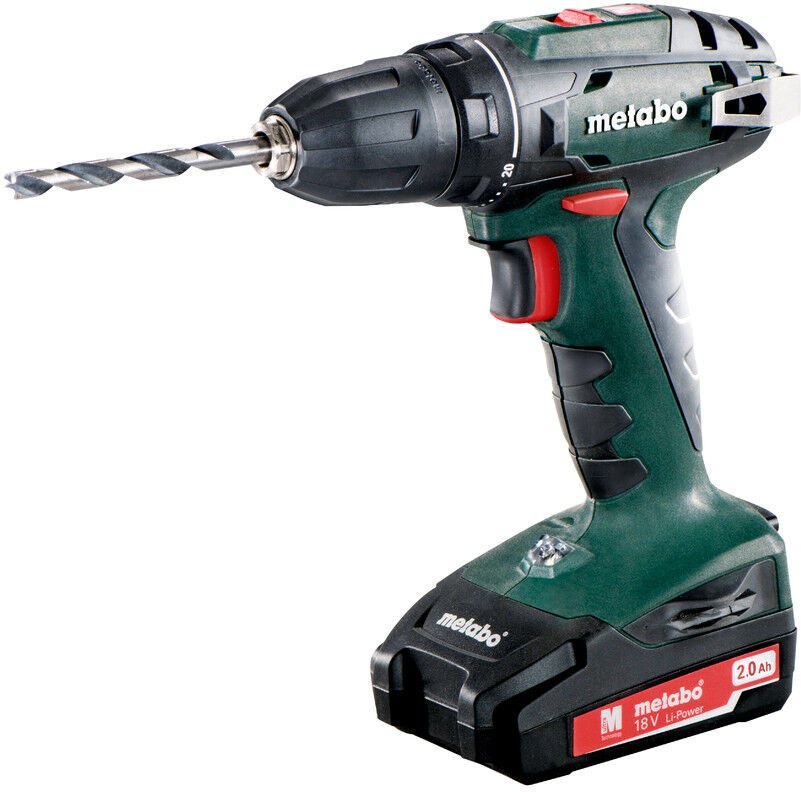 Metabo 602207560 BS 18 Akku Bohrschrauber 18 Volt 2.0 Ah Li-ion