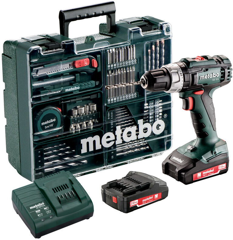 Metabo 602317870 SB 18 L SET Akku Schlagbohrschrauber 18 Volt 2.0 Ah Li-ion