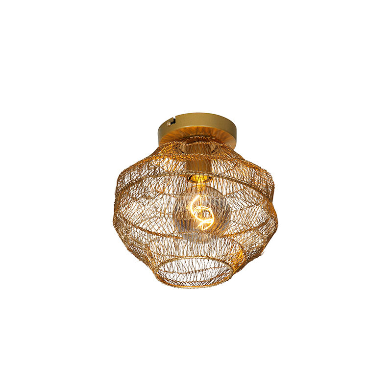 QAZQA Oosterse plafondlamp goud 25 cm - Vadi