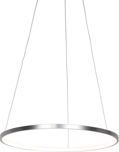 Leuchten Direct Moderne Ringpendelleuchte silber 60 cm inkl. LED - Anella