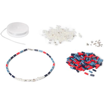 Tchibo - DIY-Perlen-Halsketten-Set - dunkelblau Tchibo - DIY-Perlen-Halsketten-Set - dunkelblau
