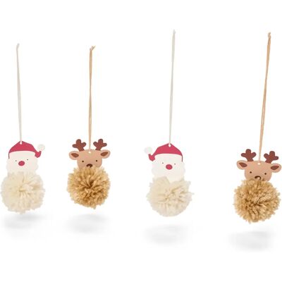 Tchibo - Weihnachts-Pompom-Bastel-Set - weiss Tchibo - Weihnachts-Pompom-Bastel-Set - weiss