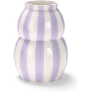 Vase - Tchibo - Lila/Gestreift Keramik   unisex