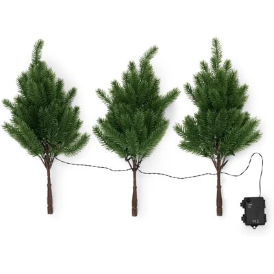 Tchibo - 3 LED-Tannenzweige - schwarz Tchibo - 3 LED-Tannenzweige - schwarz
