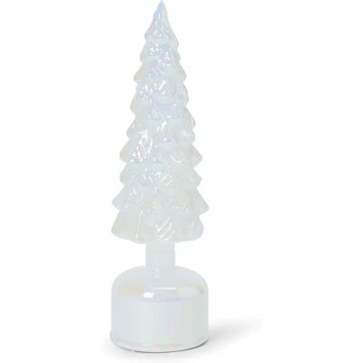 Tchibo - Rotierender LED-Dekobaum aus Glas - weiss Tchibo - Rotierender LED-Dekobaum aus Glas - weiss