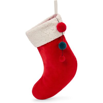 Tchibo - Samt-Weihnachtsstrumpf - rot Tchibo - Samt-Weihnachtsstrumpf - rot