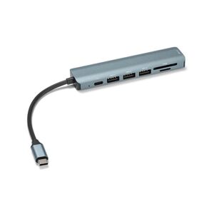 USB-Verteiler - Tchibo - Silber Aluminium   unisex
