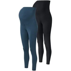 Tchibo - 2 Umstands-Leggings - Dunkelblau - Gr.: L Baumwolle 1x L 44/46 female