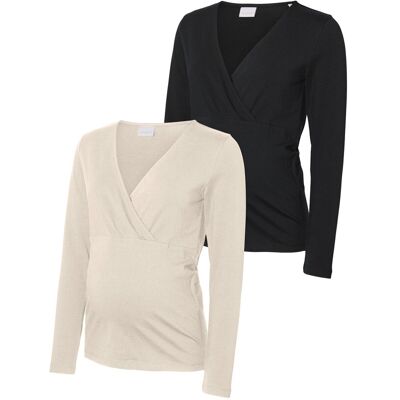 Mamalicious 2er Pack Top »Mlkerrie« - Damen - Gr. XS - braun Mamalicious 2er Pack Top »Mlkerrie« - Damen - Gr. XS - braun