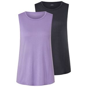 Tchibo - 2 Sport-Tops - Anthrazit - Gr.: XS Polyester 1x XS female