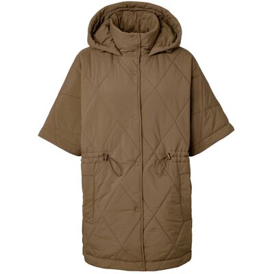 Tchibo - Kapuzen-Stepp-Poncho - Damen - Gr. L/Xl - beige Tchibo - Kapuzen-Stepp-Poncho - Damen - Gr. L/Xl - beige