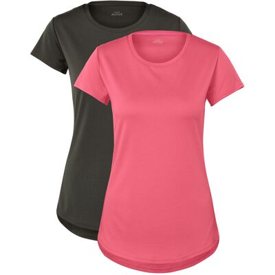 Tchibo - 2 Funktionsshirts - Damen - Gr. XS - olivgrün Tchibo - 2 Funktionsshirts - Damen - Gr. XS - olivgrün