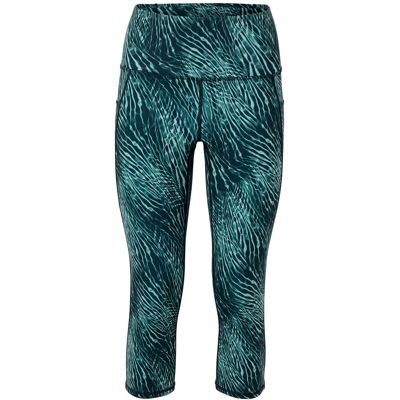 Tchibo - 3/4-Sportleggings »ActivePower« - Damen - Gr. XXL - petrol/print Tchibo - 3/4-Sportleggings »ActivePower« - Damen - Gr. XXL - petrol/print