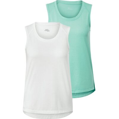 Tchibo - 2 Sporttops - Damen - Gr. S - weiss Tchibo - 2 Sporttops - Damen - Gr. S - weiss