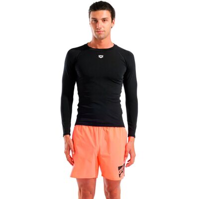 arena Herren-UV-Schutz-Rash-Allover-Langarm-Schwimmshirt - Herren - Gr. L - schwarz arena Herren-UV-Schutz-Rash-Allover-Langarm-Schwimmshirt - Herren - Gr. L - schwarz