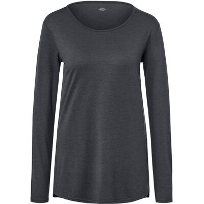 Tchibo - Langarm-Yogashirt - Damen - Gr. S - anthrazit Tchibo - Langarm-Yogashirt - Damen - Gr. S - anthrazit