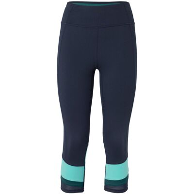 Tchibo - 3/4-Sportleggings - Damen - Gr. XS - petrol/gestreift Tchibo - 3/4-Sportleggings - Damen - Gr. XS - petrol/gestreift