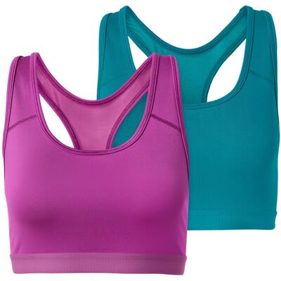 Tchibo - 2 Sport-BHs - Damen - Gr. M - violett Tchibo - 2 Sport-BHs - Damen - Gr. M - violett