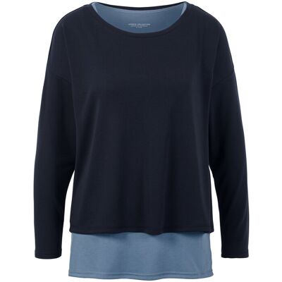 Tchibo - 2-in-1-Sportshirt - Damen - Gr. L - blau Tchibo - 2-in-1-Sportshirt - Damen - Gr. L - blau