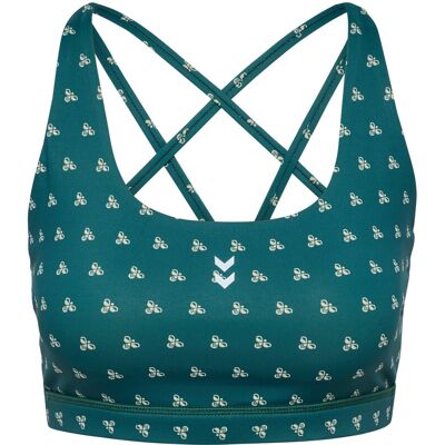 hummel® Damen-Sport-BH - Damen - Gr. M - dunkelgrün/print hummel® Damen-Sport-BH - Damen - Gr. M - dunkelgrün/print