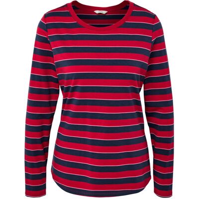 Tchibo - Langarm-Sportshirt - Damen - Gr. S - blau/gestreift Tchibo - Langarm-Sportshirt - Damen - Gr. S - blau/gestreift