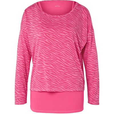 Tchibo - 2-in-1-Sportshirt - Damen - Gr. L - pink Tchibo - 2-in-1-Sportshirt - Damen - Gr. L - pink