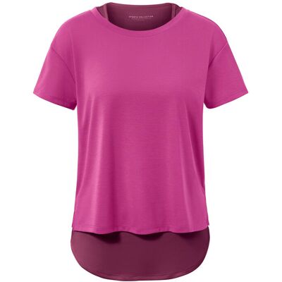 Tchibo - 2-in-1-Kurzarm-Sportshirt - Damen - Gr. S - pink Tchibo - 2-in-1-Kurzarm-Sportshirt - Damen - Gr. S - pink