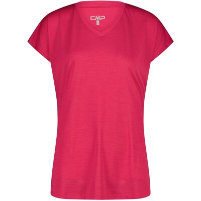 CMP Damen-Shirt mit V-Ausschnitt - Damen - Gr. 46 - magenta CMP Damen-Shirt mit V-Ausschnitt - Damen - Gr. 46 - magenta