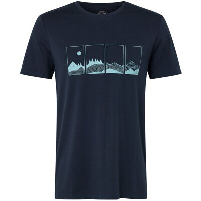 Tchibo - Outdoor-T-Shirt - Herren - Gr. XXL - dunkelblau/print Tchibo - Outdoor-T-Shirt - Herren - Gr. XXL - dunkelblau/print