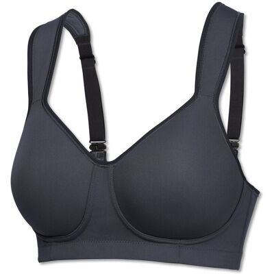 Schiesser Sport-BH Softcup Medium - Damen - Gr. 80D - anthrazit Schiesser Sport-BH Softcup Medium - Damen - Gr. 80D - anthrazit